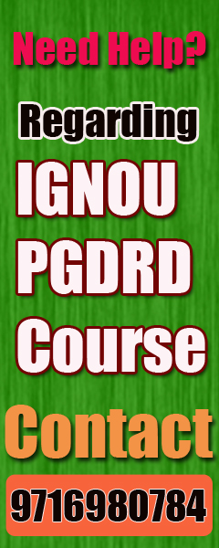 IGNOU PGDRD Course 